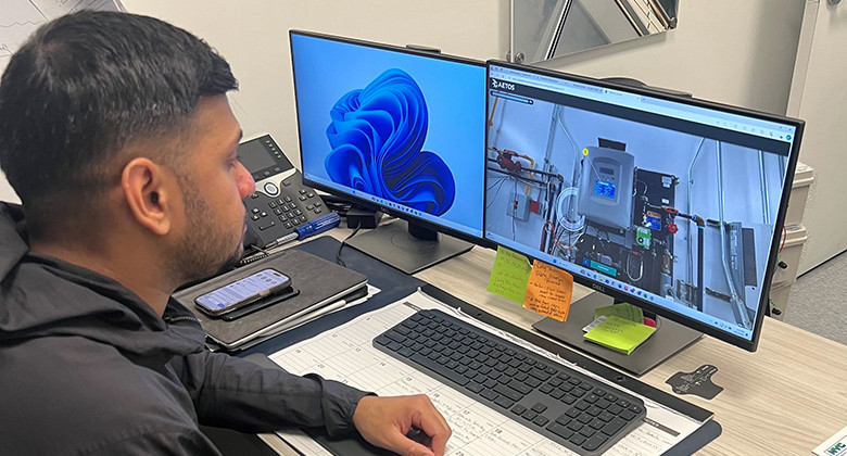 Man with Two Monitors