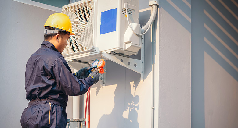 Technician Installing