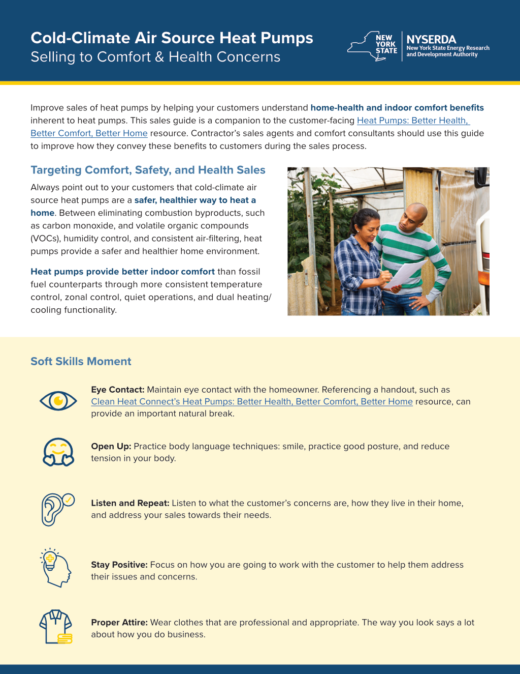 Cold-Climate Air Source Heat Pumps: Selling Comfort & Health Concerns (contractor) (PDF)