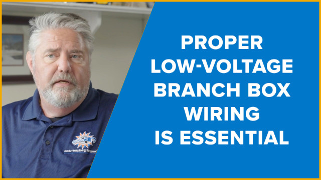 Mis-Wired Low Voltage Branch Box Wiring