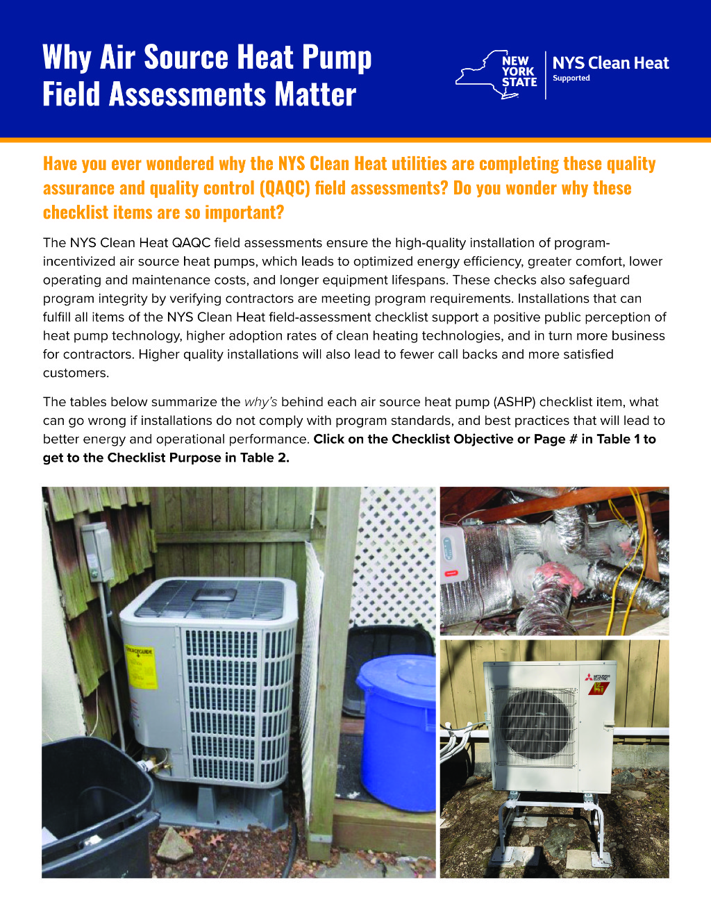 Why Air Source Heat Pump Field Assessments Matter Guide and Checklist